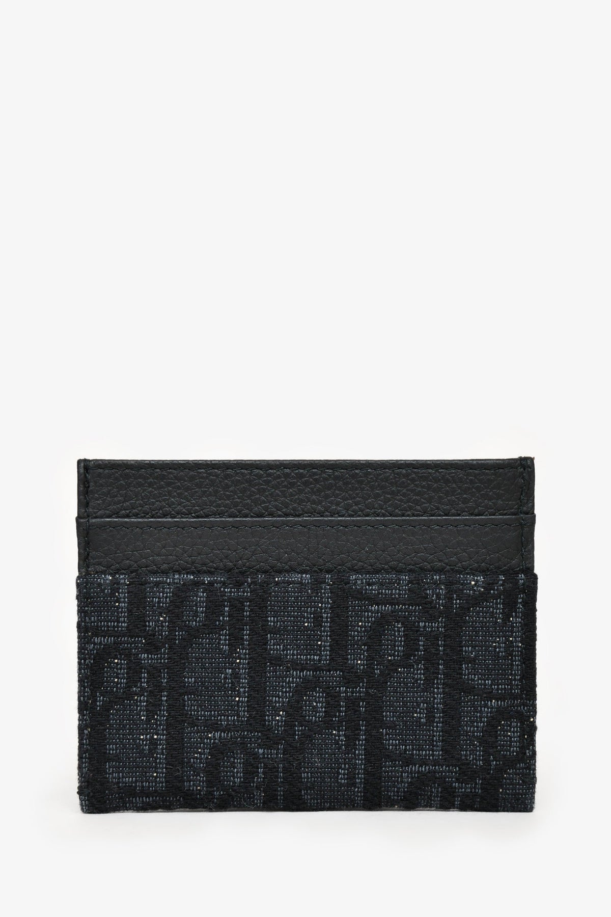 Chrisitian Dior 2019 Black Oblique Canvas Card Holder