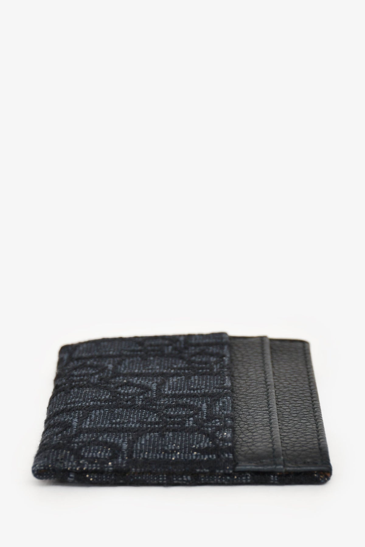 Chrisitian Dior 2019 Black Oblique Canvas Card Holder