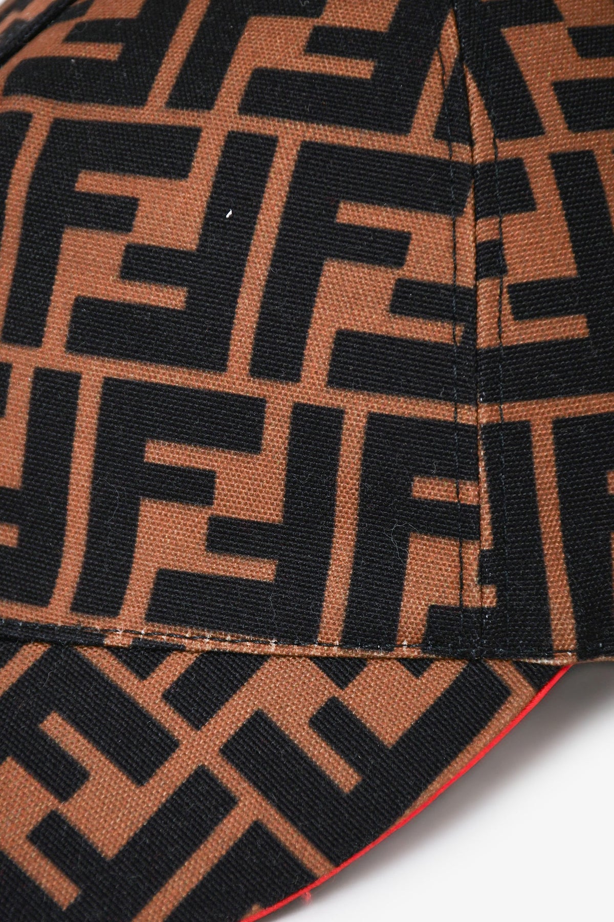 Fendi Brown/Black Canvas FF Zucca Cap Size TU