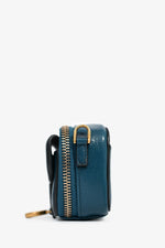 Christian Dior Teal Leather Micro Saddle Belt Bag