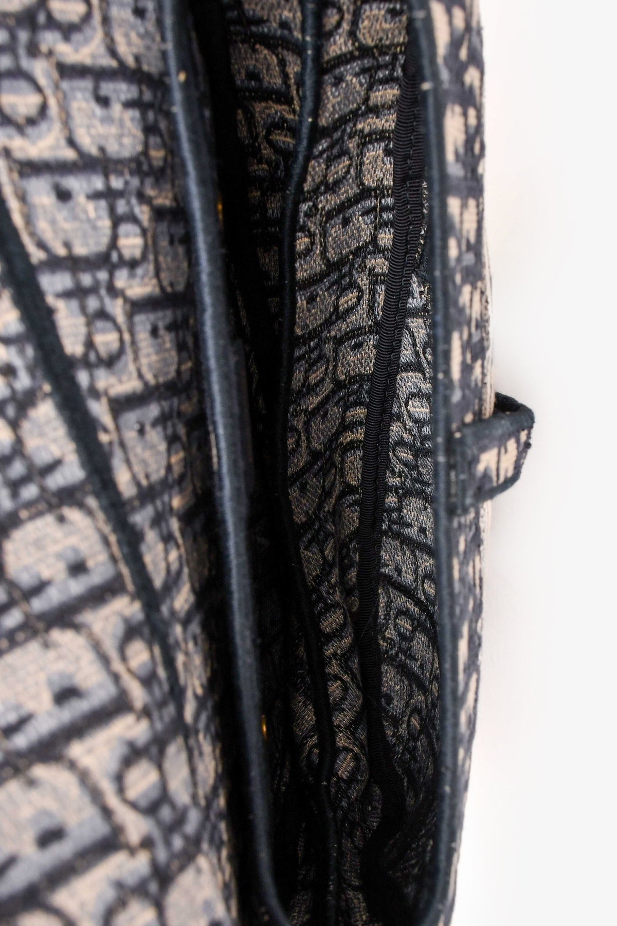 Christian Dior 2020 Navy Oblique Classic Saddle Bag with Strap