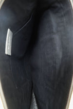 Balenciaga Silver Metallic Lambskin Leather Motocross Clutch