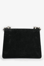 Gucci Black Suede Mini Dionysus Chain Shoulder Bag (As Is)