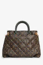Louis Vuitton 2012 Monogram Canvas/Python/Ostrich 'Etoile Exotique' MM Bag with 2 Straps