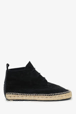 Balenciaga Black Suede Espadrille Boots Size 41