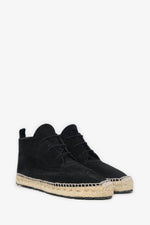 Balenciaga Black Suede Espadrille Boots Size 41