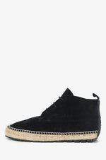 Balenciaga Black Suede Espadrille Boots Size 41