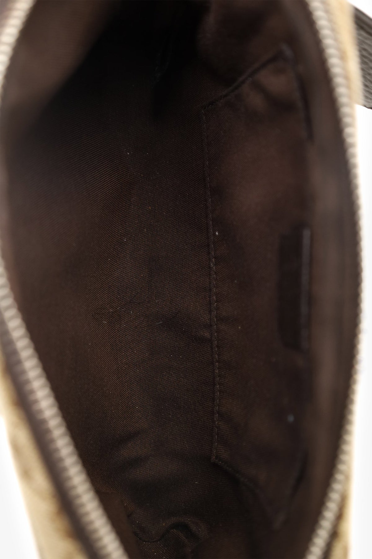 Gucci Dark Brown/Beige GG Canvas Monogram Belt Bag