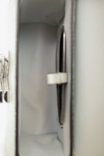 Louis Vuitton 2020 White Iridescent Karung Leather Twist Mini with Crystal Buckle