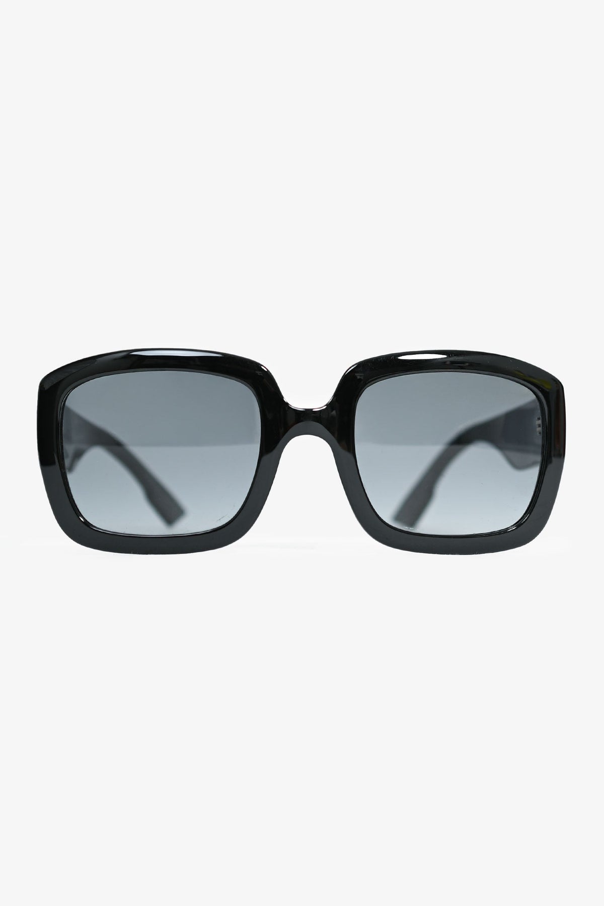 Christian Dior Black 'DDior' Oversized Sunglasses with CD Sides
