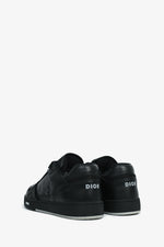 Christian Dior Black Leather Oblique' B27 Uptown Low'Sneakers Size 42 Mens