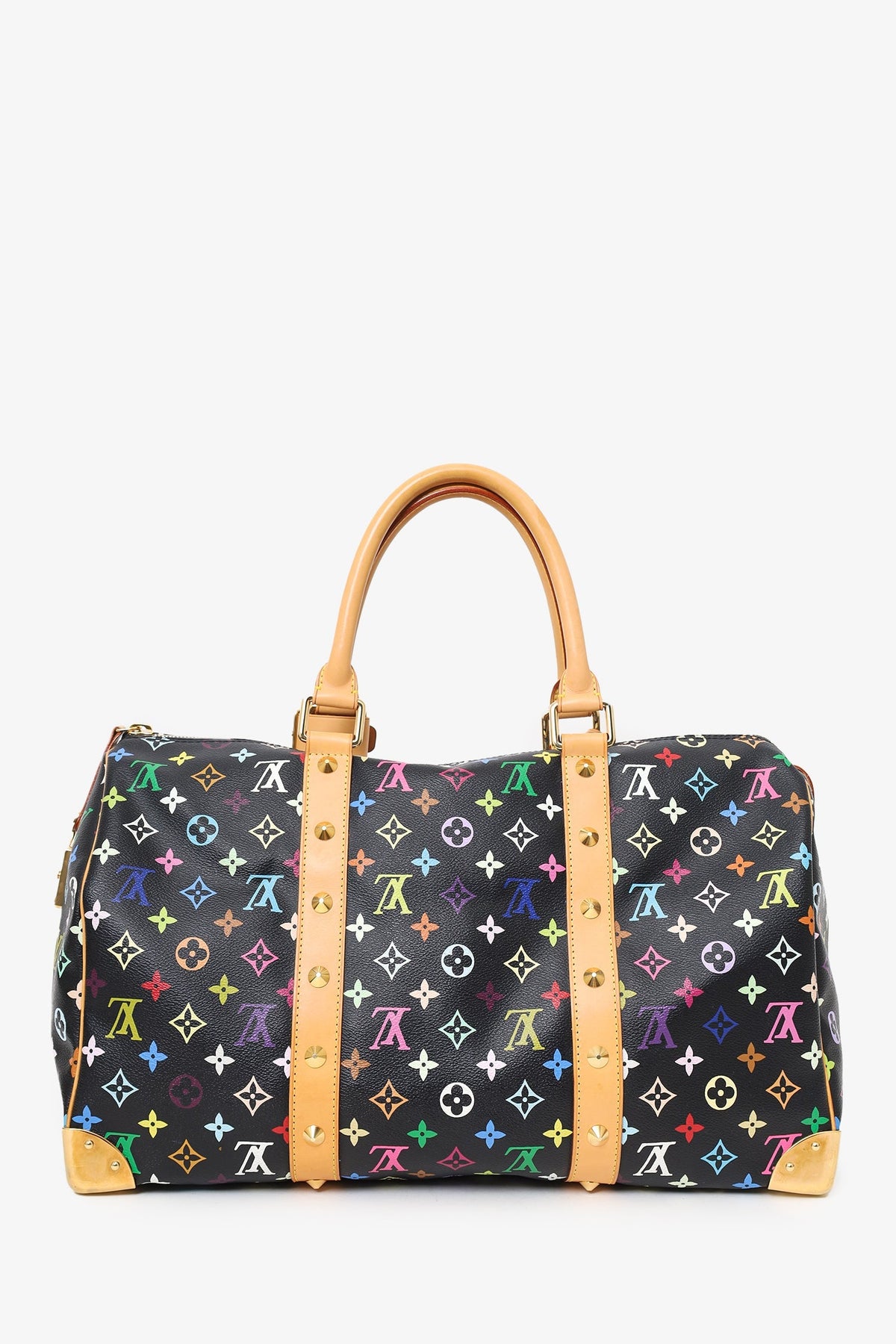 Louis Vuitton 2003 Black/Multicolour Monogram Keepall 45 Bag