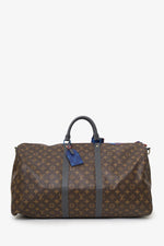 Louis Vuitton 2018 Limited Edition Monogram Taiga Outdoor Keepall Bandouliere 55 with Strap
