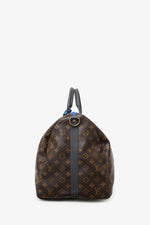 Louis Vuitton 2018 Limited Edition Monogram Taiga Outdoor Keepall Bandouliere 55 with Strap