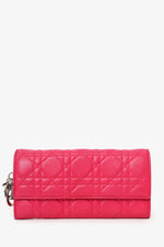 Christian Dior 2012 Pink Cannage 'Lady Dior' Wallet on Chain (As Is)