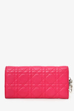 Christian Dior 2012 Pink Cannage 'Lady Dior' Wallet on Chain (As Is)