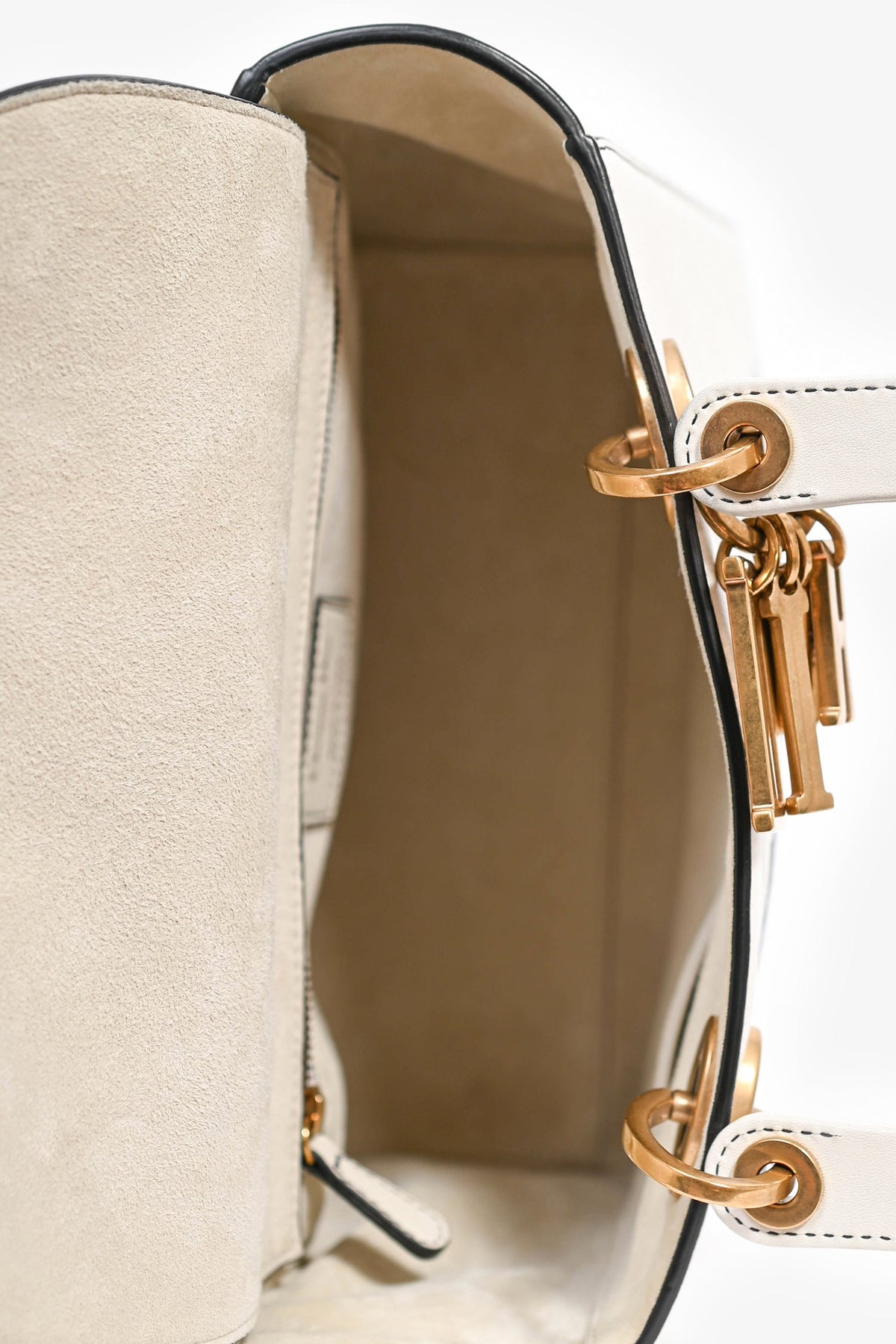 Christian Dior x Nika De Saint Phalle 2018 White Leather Medium Dragon 'Lady Dior' Top Handle Bag with Strap