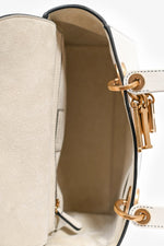 Christian Dior x Nika De Saint Phalle 2018 White Leather Medium Dragon 'Lady Dior' Top Handle Bag with Strap