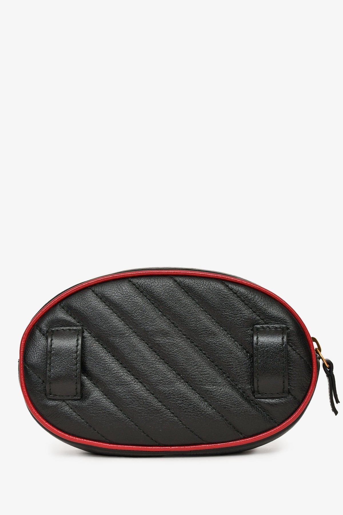 Gucci Black/Red Quilted GG Marmont Belt Bag sz 85/34