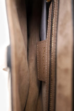 Christian Dior 2022 Warm Taupe Grained Calfskin Saddle Bag with Strap