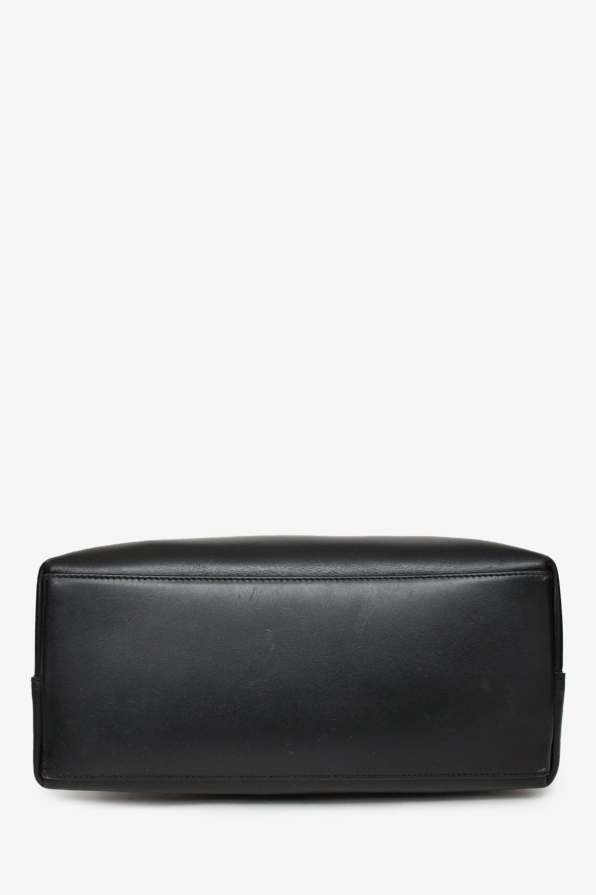 Gucci Black Leather Bamboo Handle Bucket Bag (As Is)