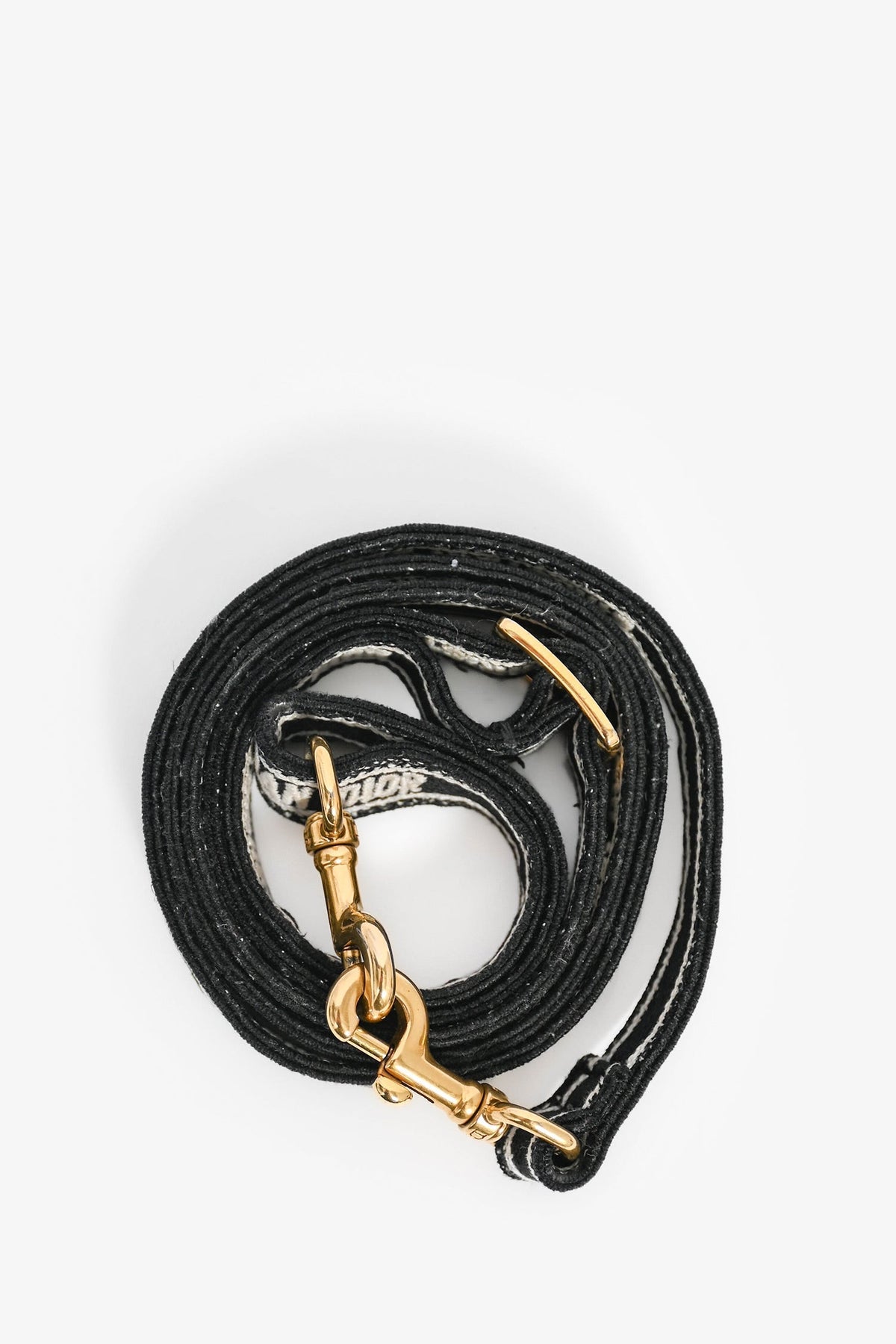 Christian Dior 2022 White/Black Houndstooth Embroidery Mini Book Tote Crossbody Bag (As Is)