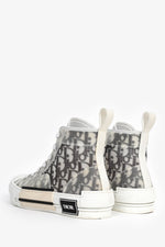 Christian Dior White/Black Oblique B23 League Low-Top Sneakers Size 37