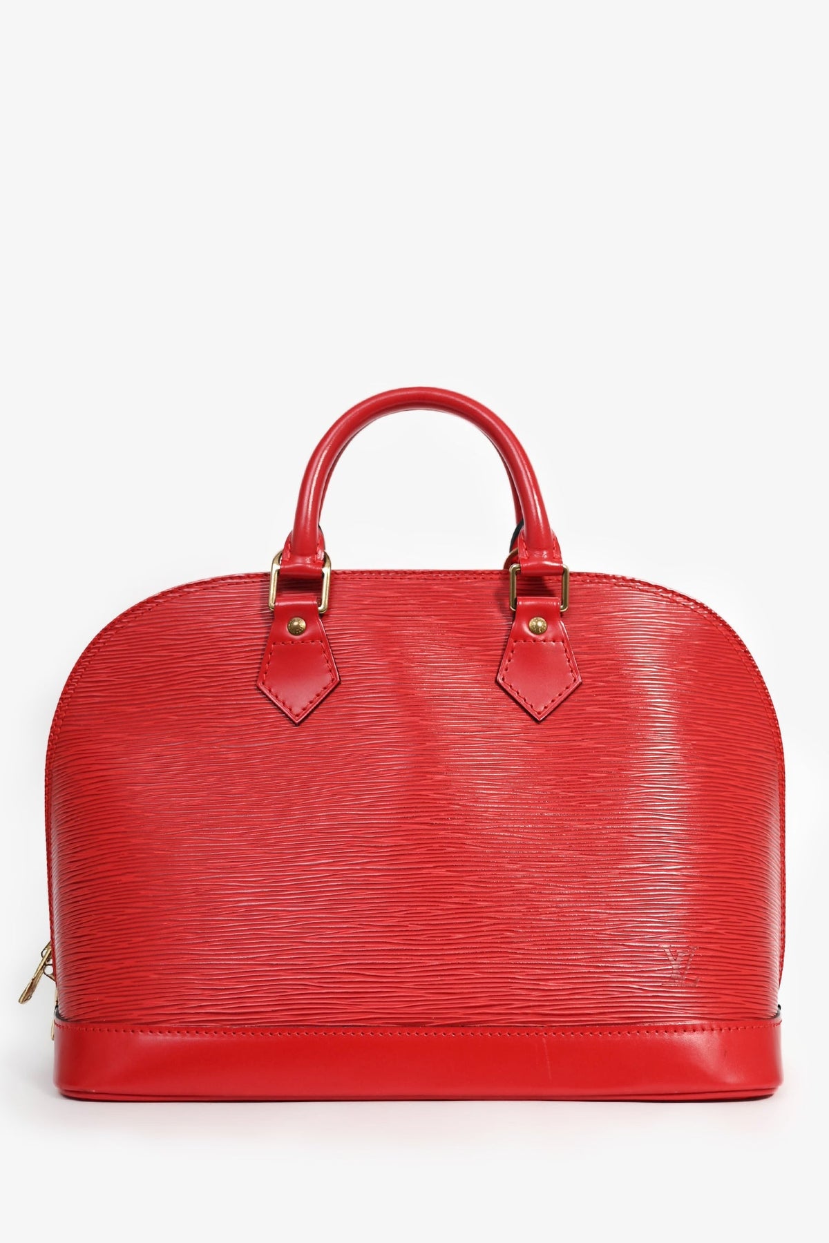 Louis Vuitton 1996 Red Epi Leather 'Alma' PM Top Handle