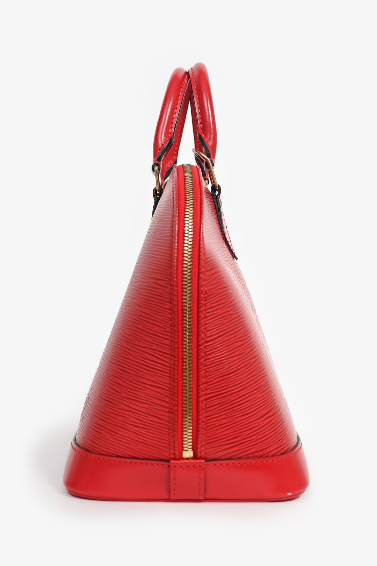 Louis Vuitton 1996 Red Epi Leather 'Alma' PM Top Handle