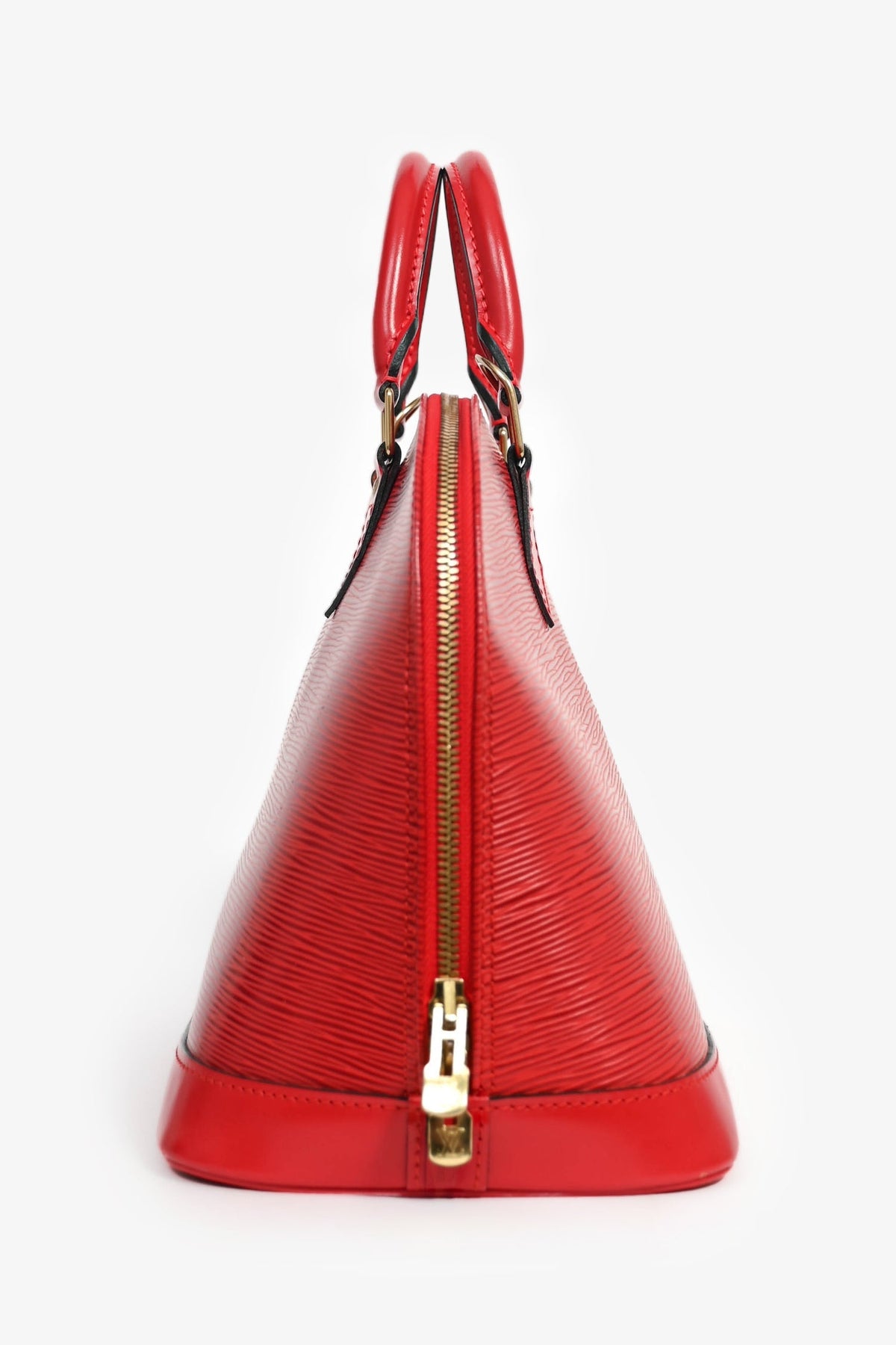 Louis Vuitton 1996 Red Epi Leather 'Alma' PM Top Handle