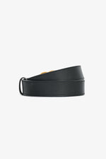 Gucci Black Leather Marmont Thin GG Belt Size 70