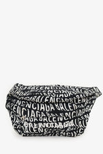 Balenciaga Black/White Canvas Waist Bag