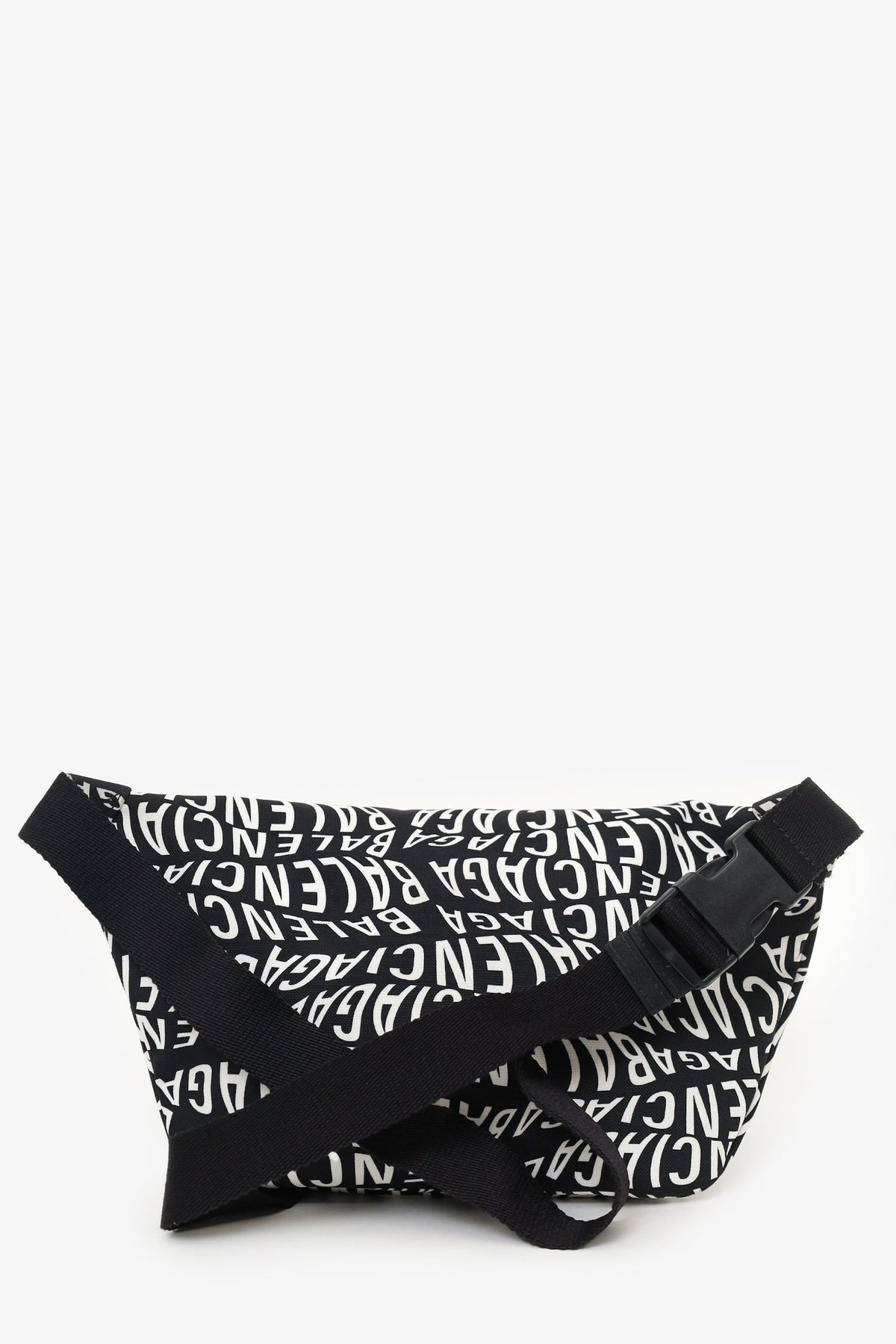 Balenciaga Black/White Canvas Waist Bag