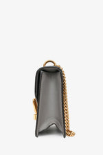 Gucci Grey Leather Sylvie Shoulder Bag