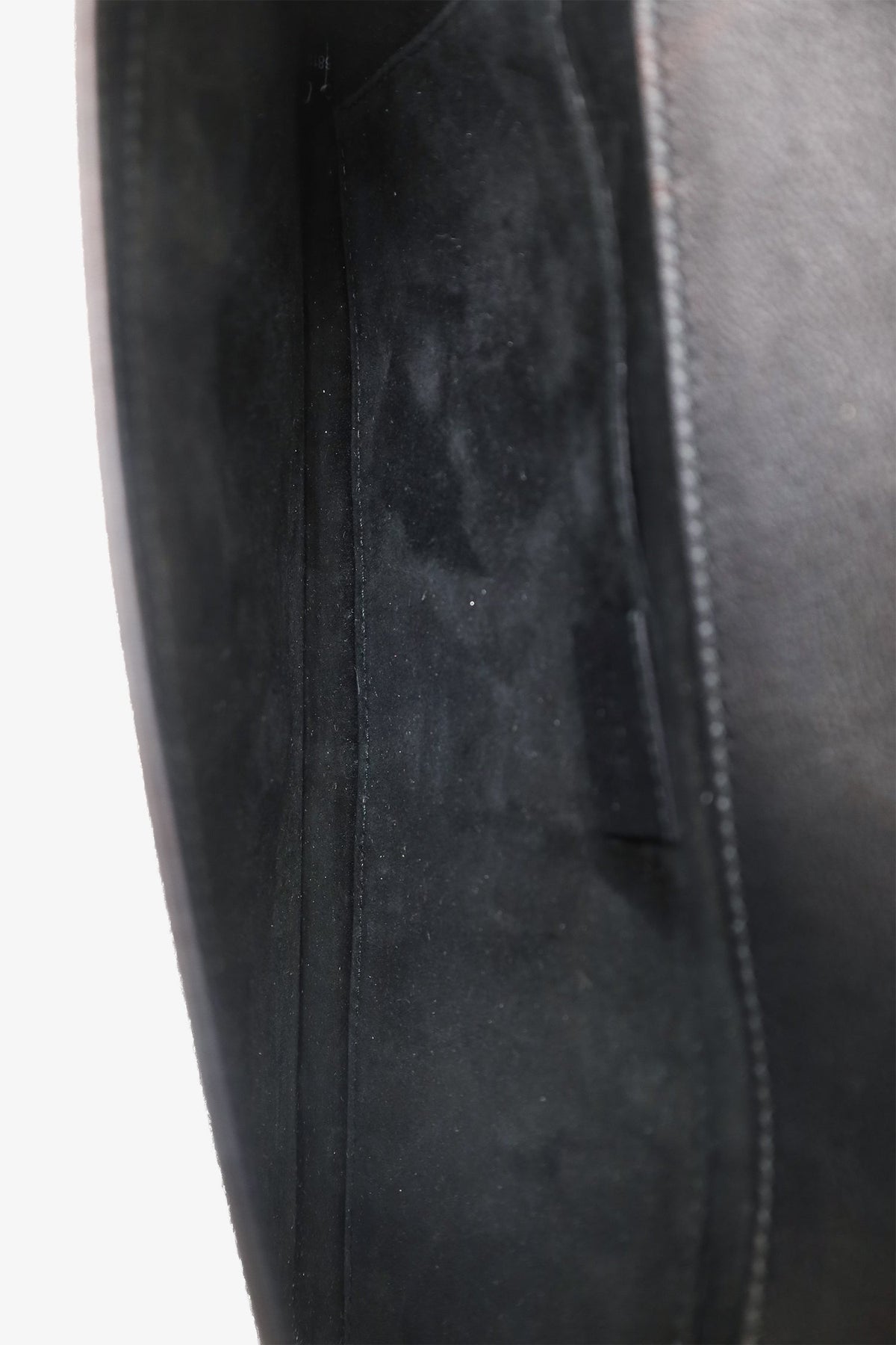 Gucci Black Satin Diamante Embellished 1973 'GG' Clutch