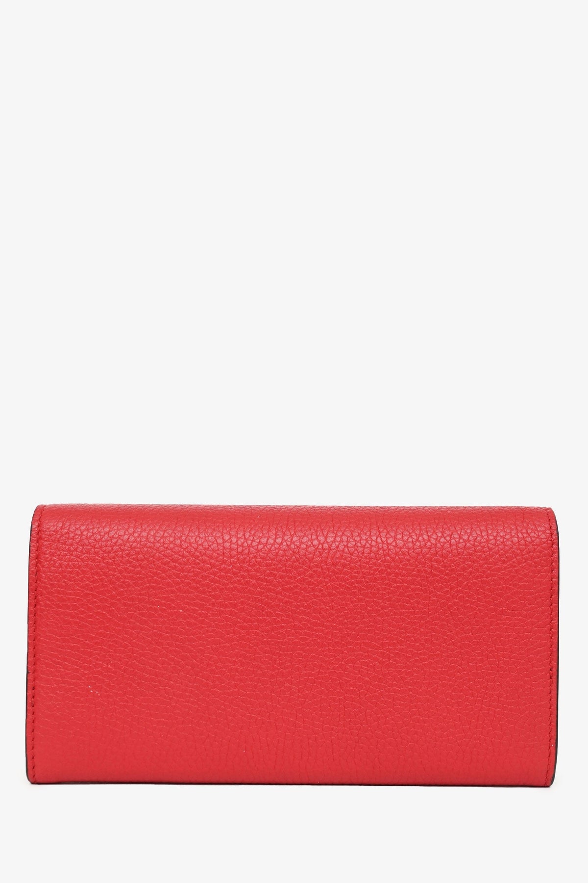 Gucci Red Leather Continental 'L'aveugle Par Amour' Wallet