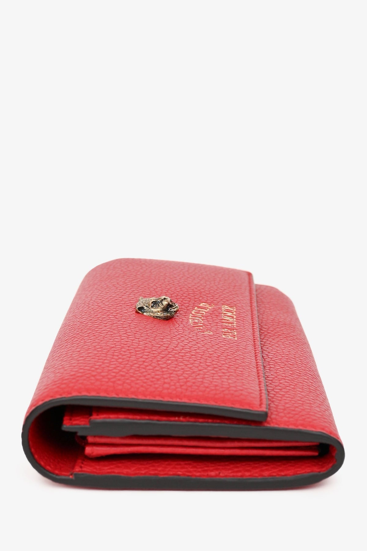 Gucci Red Leather Continental 'L'aveugle Par Amour' Wallet