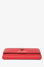 Gucci Red Leather Continental 'L'aveugle Par Amour' Wallet