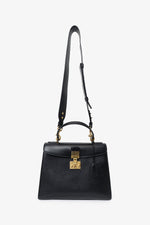 Christian Dior Black Leather Dioraddict Top Handle with Strap