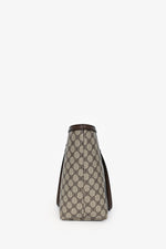 Gucci X Balenciaga Brown BB Supreme Ophidia 'This is Not a Gucci Bag' Printed Shopping Tote