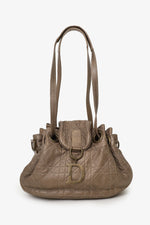 Christian Dior 2007 Bronze Leather Cannage Shoulder Bag