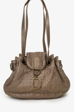 Christian Dior 2007 Bronze Leather Cannage Shoulder Bag