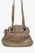 Christian Dior 2007 Bronze Leather Cannage Shoulder Bag