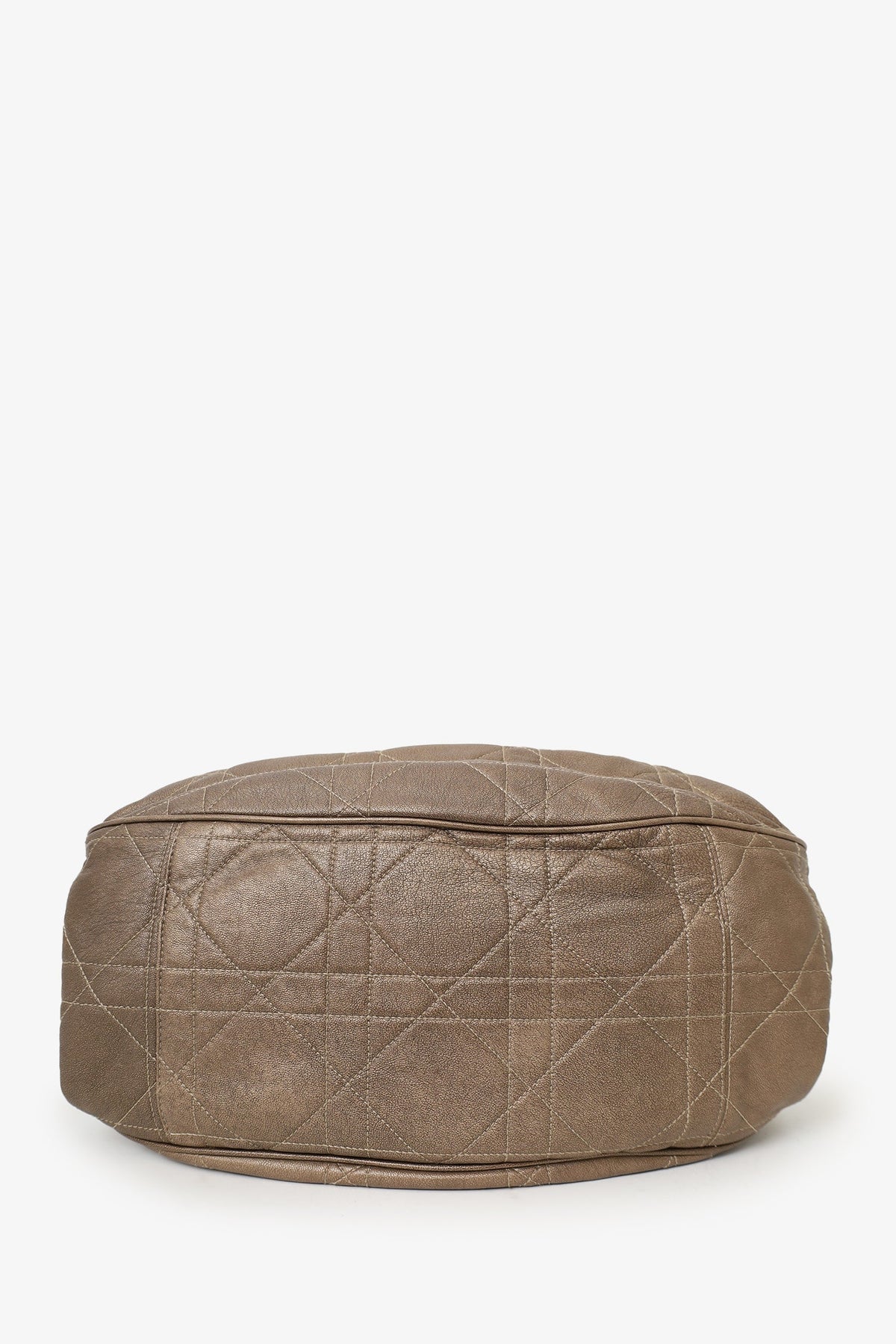 Christian Dior 2007 Bronze Leather Cannage Shoulder Bag