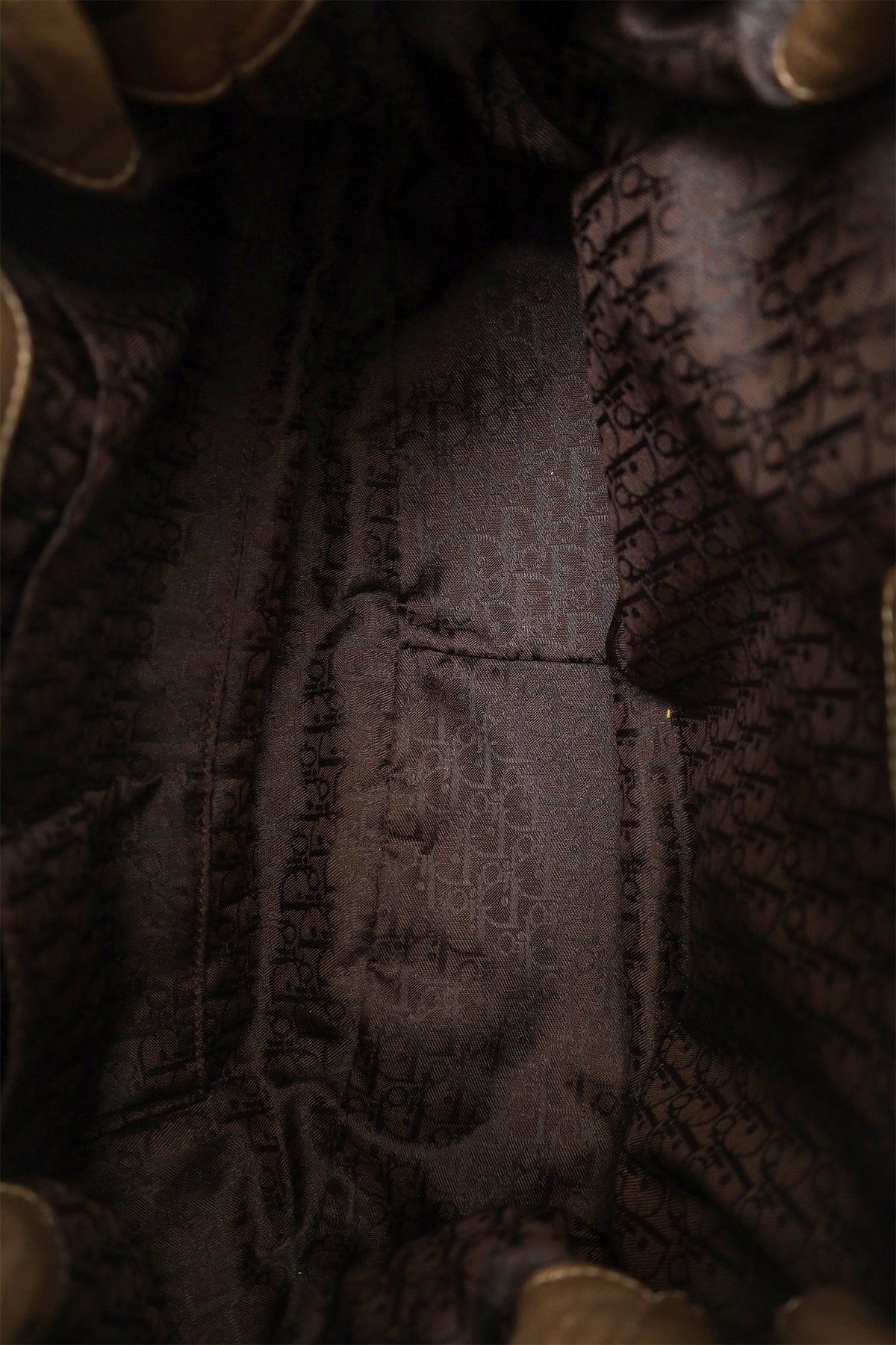 Christian Dior 2007 Bronze Leather Cannage Shoulder Bag