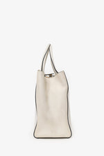 Fendi White Leather Medium 2Jours Top Handle (As Is)