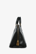 Louis Vuitton 1998 Black Epi Leather Alma MM Top Handle