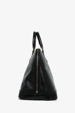 Louis Vuitton 1998 Black Epi Leather Alma MM Top Handle