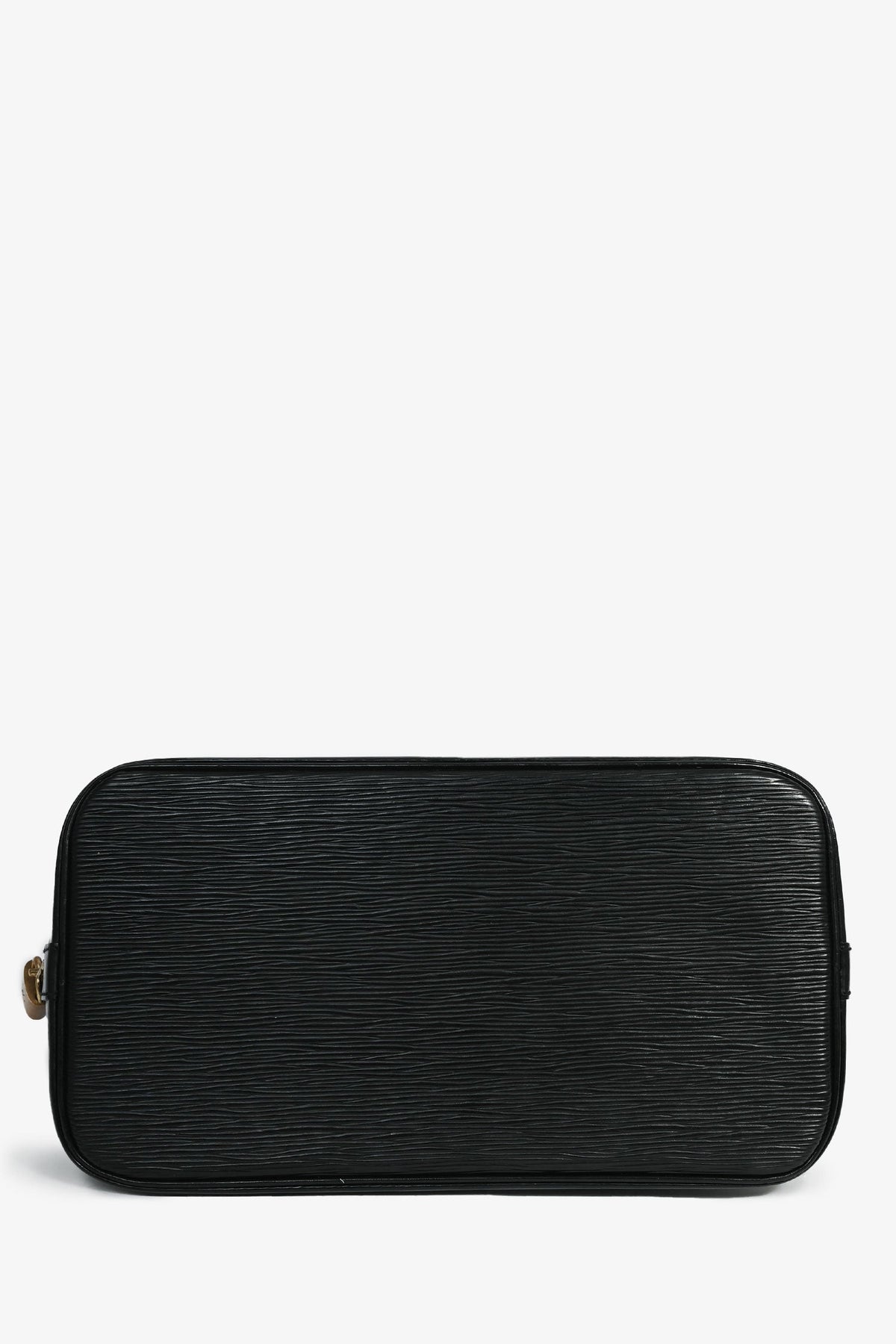 Louis Vuitton 1998 Black Epi Leather Alma MM Top Handle