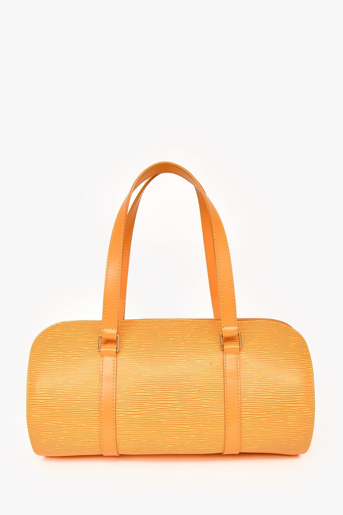 Louis Vuitton 2003 Yellow Epi Leather 'Soufflot Duo' Papillon Shoulder Bag